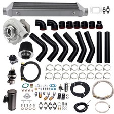 T3 T04E Turbo Kit Wastegate + Intercooler + Piping Kit for BMW E36 323i i6 95-99