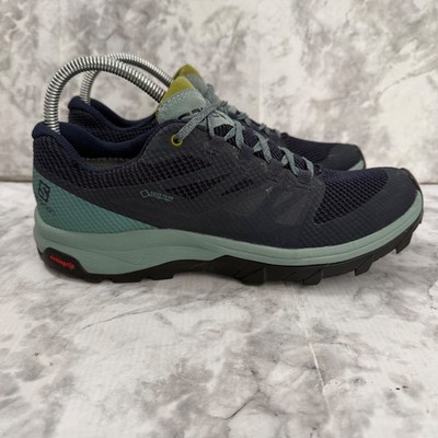 Salomon Outline GTX Shoes Womens 7.5 Navy Gore Tex Trail  display picture 2