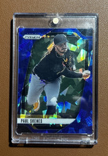 2025 Panini Prizm Paul Skenes #248 Blue Cracked Ice Pittsburgh Pirates