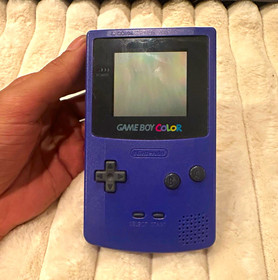 Authentic Nintendo Game Boy Color Grape Purple Console CGB-001 OEM Tested Works