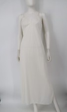 Vintage Lorraine Lingerie Long White Nightgown Sleeveless Sz 36