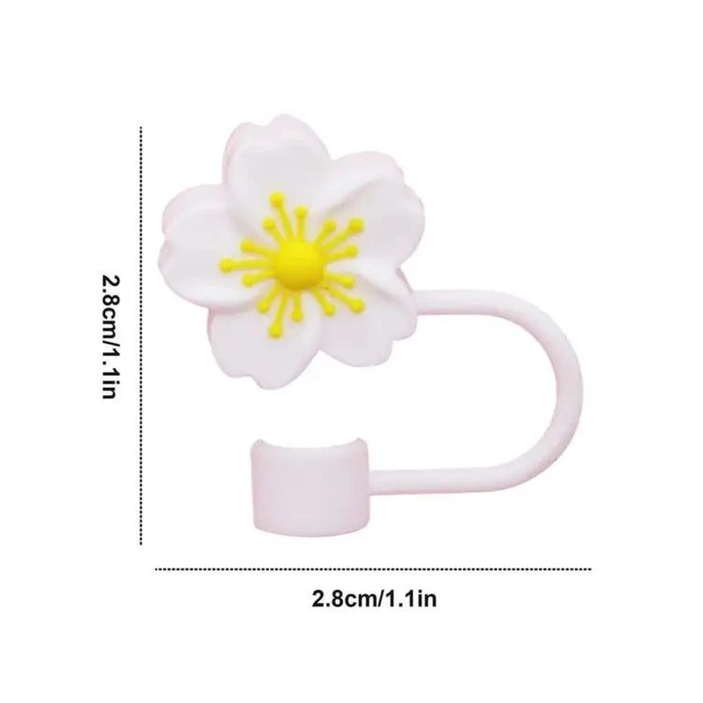 Colorful Tumbler Straw Caps - Bear Flower Rainbow Cloud Cowboy Hat Animals Barbie Designs