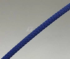 10ft (3m) PTN0.13BL 1/8" (0.13") Blue PET Flex Braided Expandable Sleeving USA