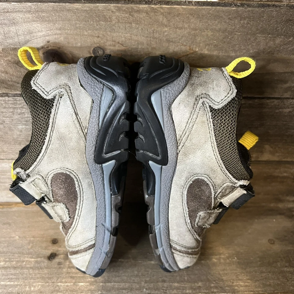 Niños Niños Ecco Marrón Gamuza Exterior Caminar Tenis Zapatos EUR 26 US 9.5 GUC Foto 4 de 4