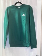 NWT ADIDAS MEN FEEL COZY SWEATSHIRT GREEN SIZE M M60382 
