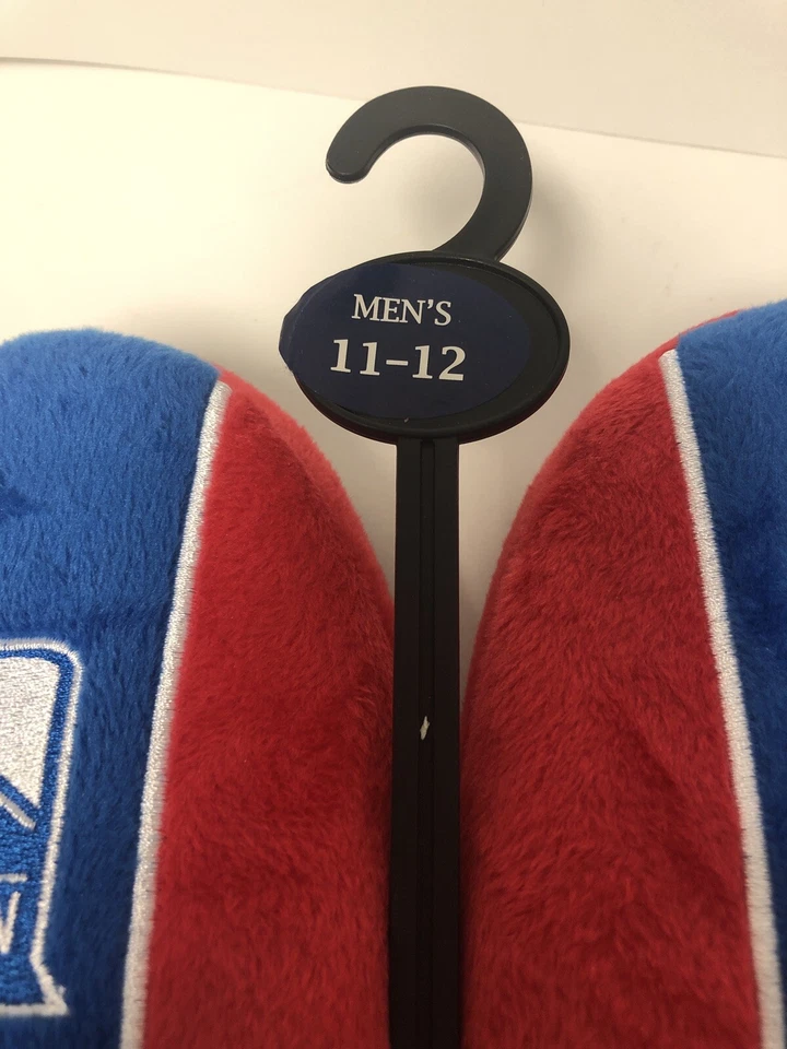 Brand New NHL NY Rangers Big Logo Slippers Men’s size 11/12 - Image 2 of 4