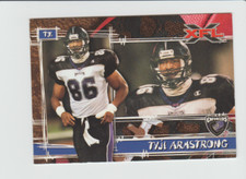2001 Topps XFL #51 Tyji Armstrong card, Chicago Enforcers