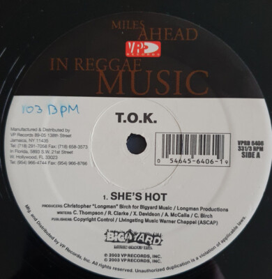 T.O.K. - She s Hot / Marshall Town / VG / 12''''