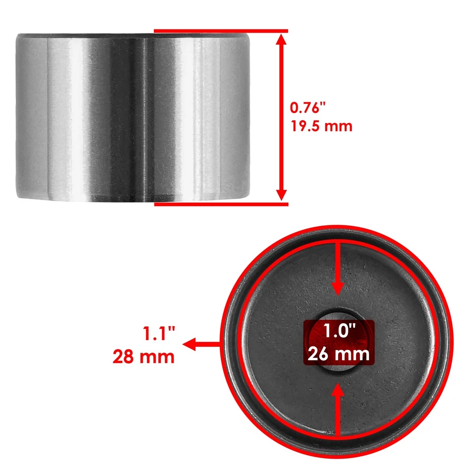 8x Tappet de válvula de admisión y escape para Arctic Cat Bearcat 5000 2015 / 3402-851 Foto 2 de 4
