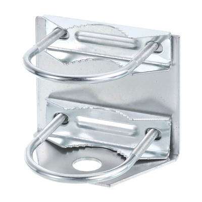Pole Mount Bracket L-förmige Halterung mit doppeltem U-Bügel für Wandmontage