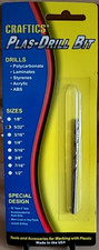 5/32" Craftics Plas-Drill Bit for Acrylic, Plexiglass, Lucite, Acrylite 1106026