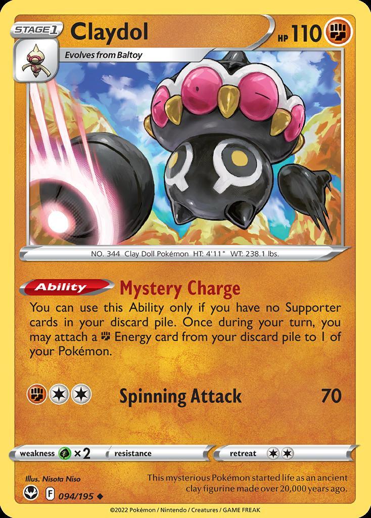 Pokemon Claydol (94/215) Silver Tempest NM