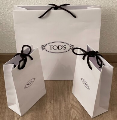 TOD´S 3 Tüten, Geschenke-Taschen SET, 3 x Tasche S+M f. Boots, Geldbörse, Schuhe