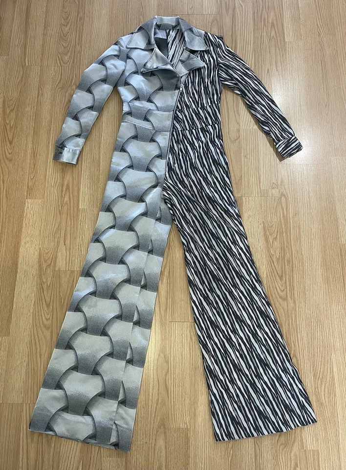 Mono Sony Picture Studios Disfraz Departamento Gris Estampado en Bloques de Color Cremallera Foto 4 de 4