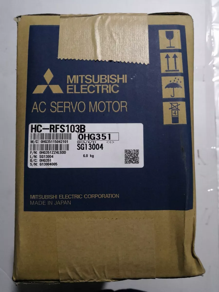 One New Mitsubishi HC-RFS103B AC Servo Motor In Box One New Mitsubishi HC-RFS103B AC Servo Motor In Box