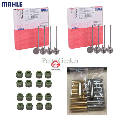 1set OEM Mahle Intake&Exhaust Valves with Valve guide Seal For Audi VW ...