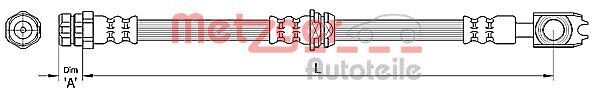 Metzger 4110439 Bremsschlauch FüR Audi VW-image