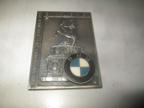 BMW CLUB WIEN PLAKETTE - 2. Internationale Zielfahrt WIEN 1977 - Afbeelding 1 van 2