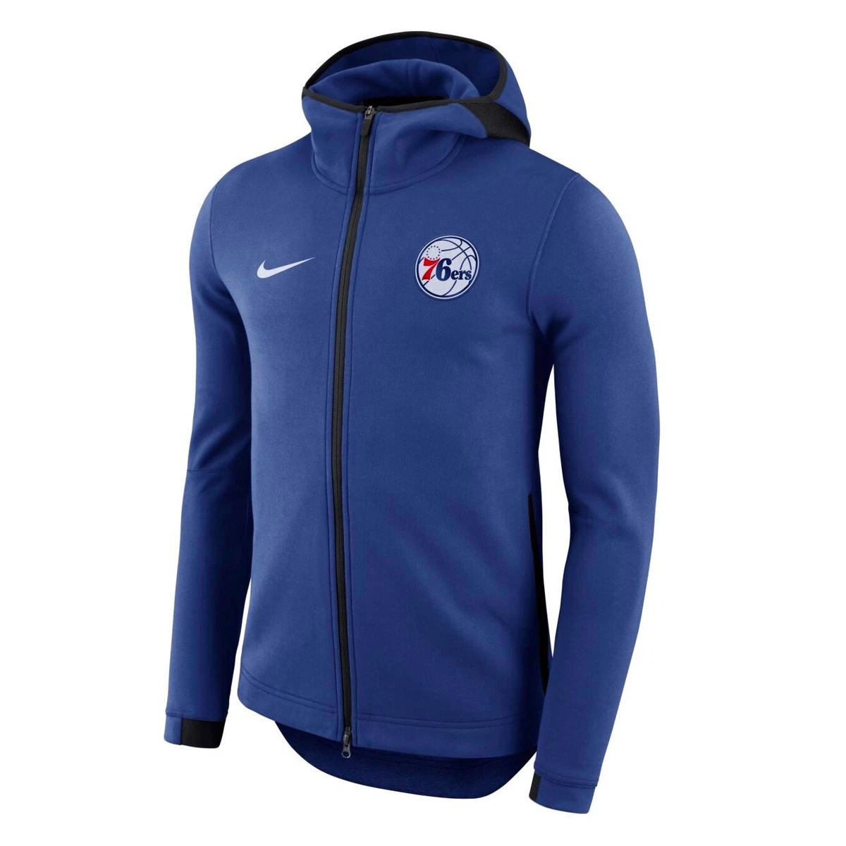 NEW Authentic Nike Philadelphia 76ers NBA Showtime Sixers Full-Zip Hoodie  883153269032