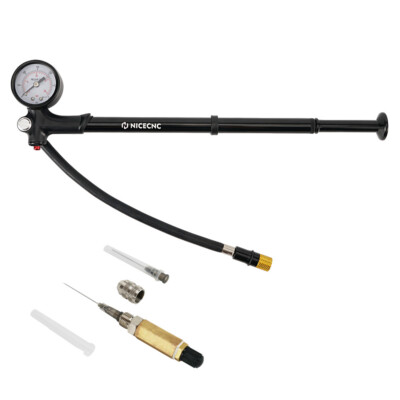 Air Shock Fork Pump Nitrogen Needle Fill Tools Kit for Harley ATV UTV Motorcycle