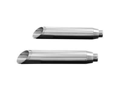 Highway Hawk Auspuffanlage slip-on system ''slash cut'' chrom für HD Modelle