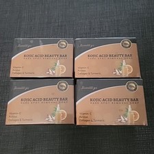 Kojic Acid Bar Soap for Dark Spot Remover - 4-2packs 8 Soap Bars Total
