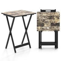 4Er Set Gartentisch Klappbar Balkontisch Klapptisch Wetterfest
