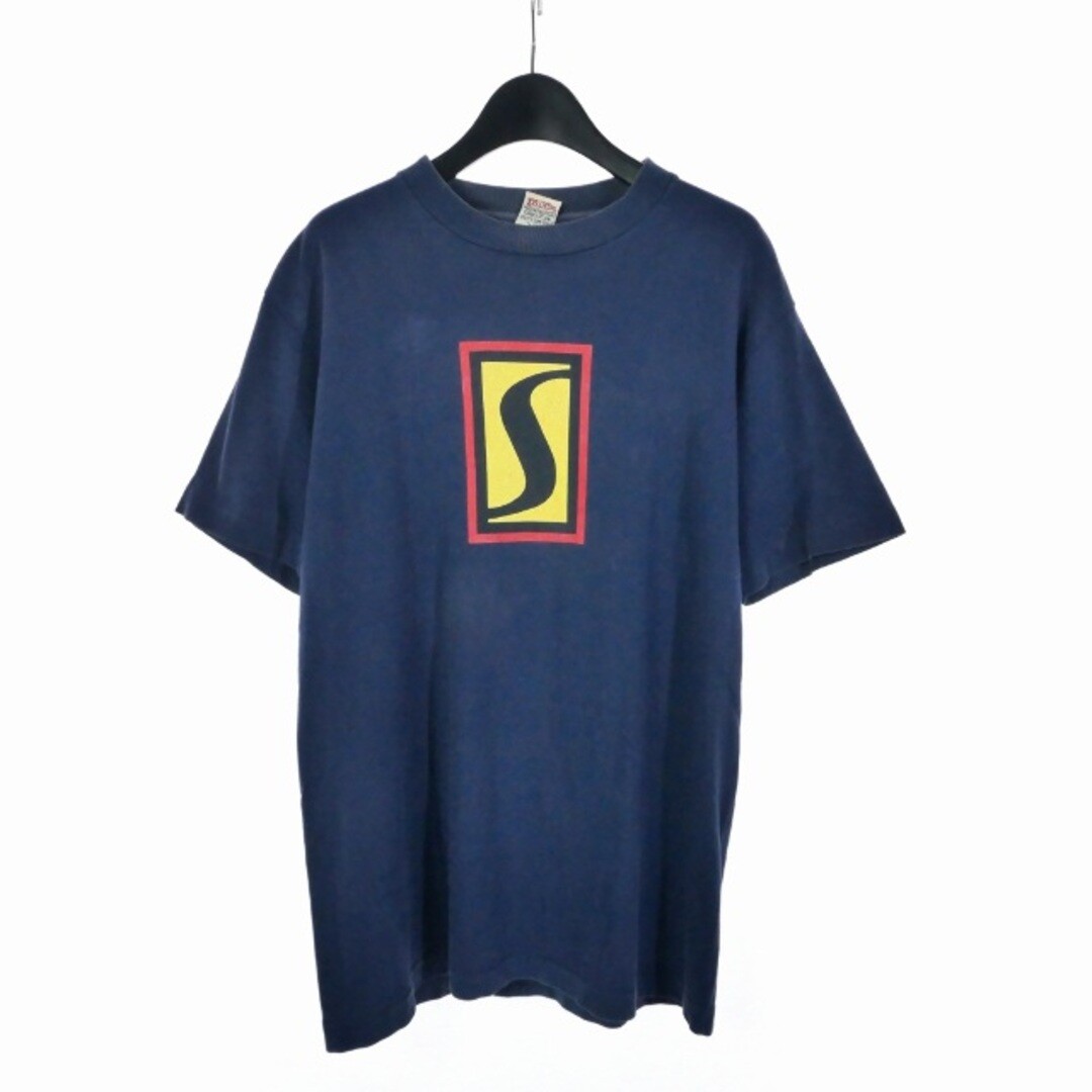 Stussy Old 90S Made in America White Tag Logo Print Tee Short 
