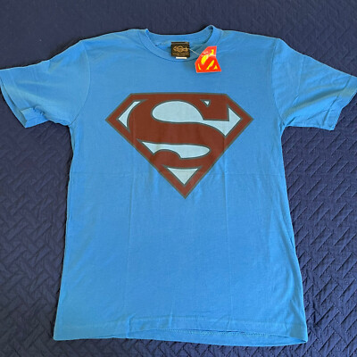 Vintage new old stock 90's Superman blue t shirt Adult S
