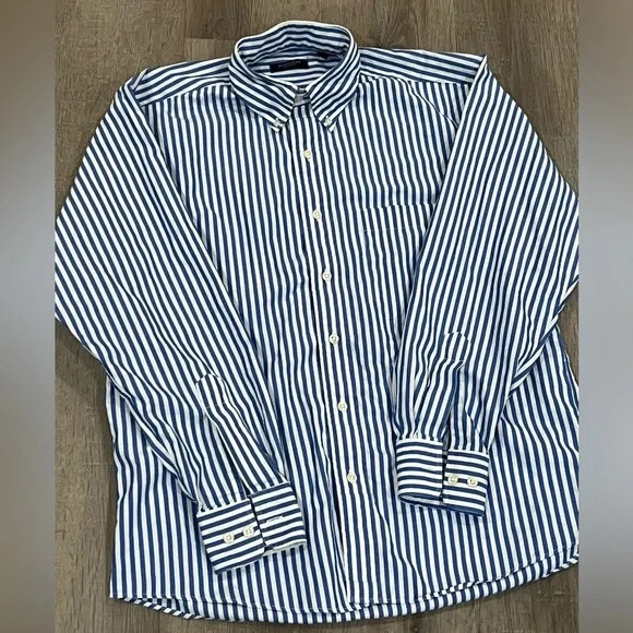 Burberry London Size Medium Solid Thick Navy Stri… - image 2