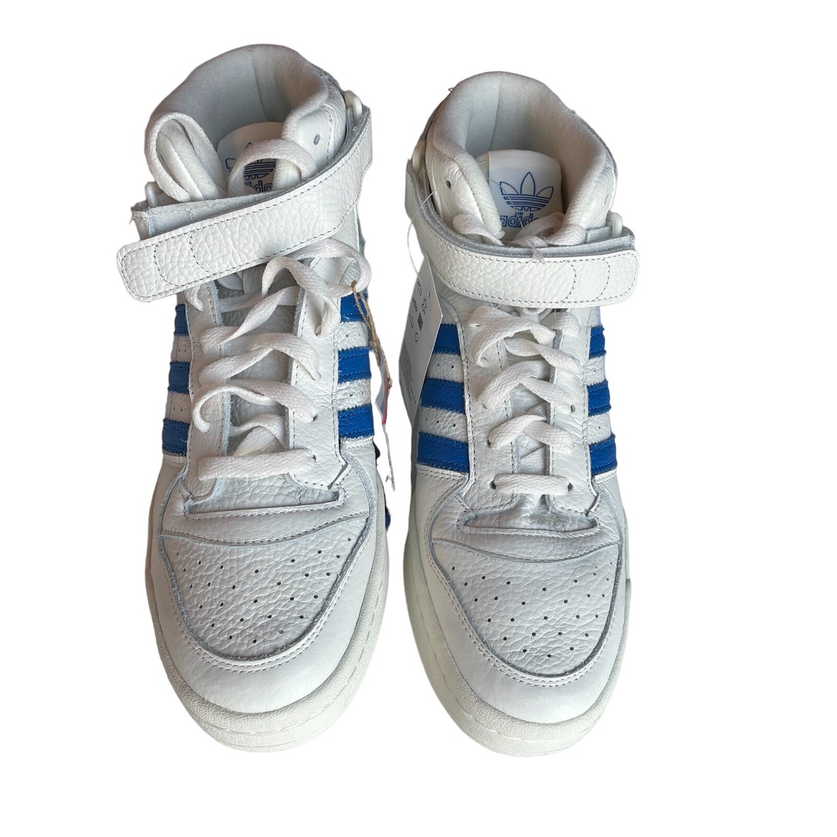 Adidas Forum Mid Shoe Off White Blue Bird Colorway Size 10.5 Authentic GX1021 adidas Forum Mid White Blue Bird for Sale | Authenticity  main image 3