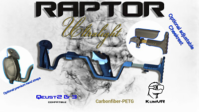 RAPTOR Ultralight ,VR Gunstock,Zübehör für Quest2,Quest3, von KuniVR,Contractors