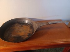 Vintage  Rare Large NATIONAL  47 TIN Frying Pan Skillet Camping Cowboy (U23)