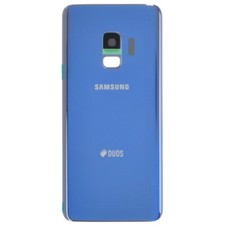 Back Glass with Camera Lens for Samsung Galaxy S9 Coral Blue OEM Replacement