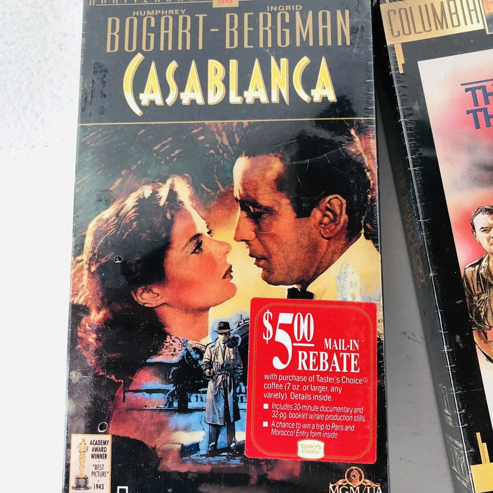 Classic Movie Lot (4) VHS Casablanca-Gone With The Wind-The English Patient NEW - Image 4 of 4