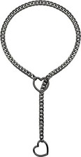 Slip Chain Necklace for Women, Black Heart O-Ring, Cuban Long Necklace Jewelry,