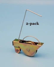 2-pack  1” Steel-Wheel Spring Tension Rollers for Screen Doors ~ Prime-Line B610