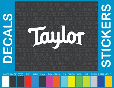 This decal/sticker is compatible with TAYLOR Guitars and others 8''