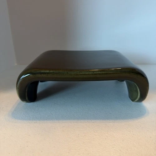 Vintage Haeger Pottery 80s Green Stand Pedestal Riser 140 1984.