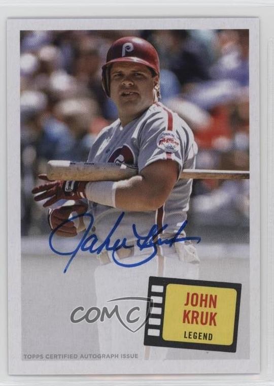 2023 Topps Archives 1957 Topps Hit Stars John Kruk #57HS-JK Auto 1v1