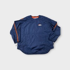 Vintage Blue NIke Proline Denver Broncos Pullover Jacket Men's XL