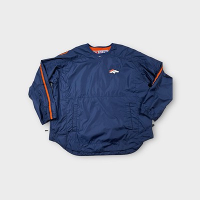 Vintage Blue NIke Proline Denver Broncos Pullover Jacket Men's XL