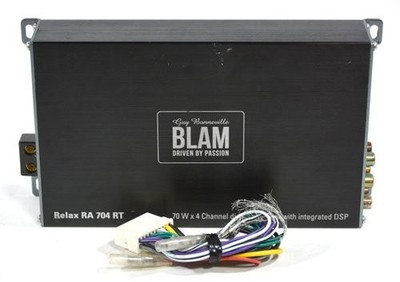 BLAM RELAX RA 704 RT 4-Channel Amplifier w/ Built-in DSP Car Audio Used