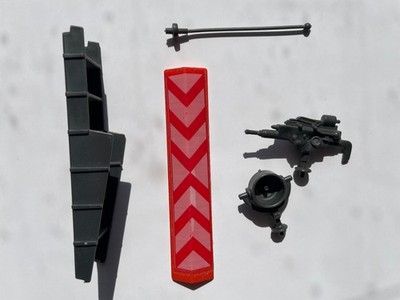 Vintage 1985 GI Joe Check Point Alpha Parts Lot Antenna Gun Ladder Hasbro ARAH