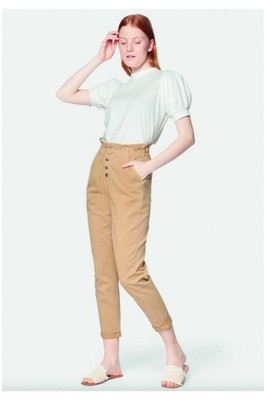 Mavi Womens Trousers Summer Casual Pants Jeans Shelly Curry Twill Mustard Yellow, W27 L29