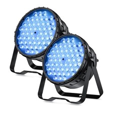 BETOPPER DJ Light 2 Pack, 54x3W LED Par Lights, DMX Stage Lights Sound Activa...