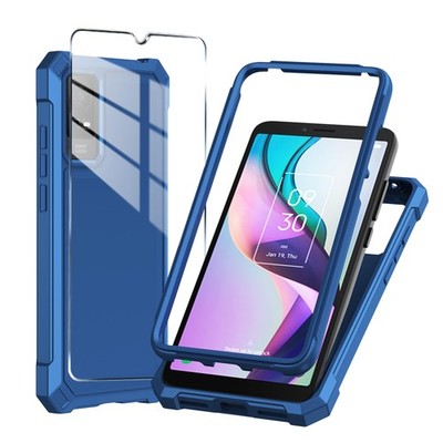 Mocotto for TCL ION X/TCL V/TCL 40Z T607DL Phone Case with Tempered Blue 