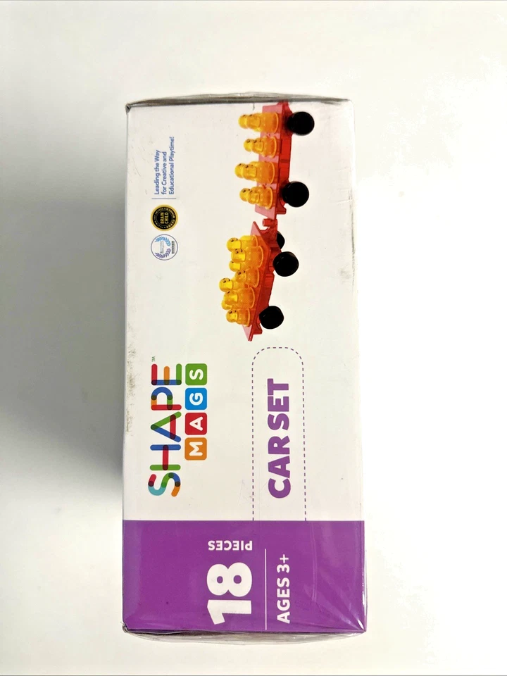 Shape mags 18 Piece Magnetic Building Tiles Blocks Cars Expansions Set NEW - Image 4 of 4