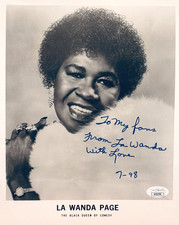 LA WANDA PAGE Signed Autograph 8x10 Promo Photo Sanford & Son JSA 790
