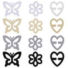 12pcs Bra Strap Holder Clips, Plastic Portable Butterfly Flower Heart Shape R...